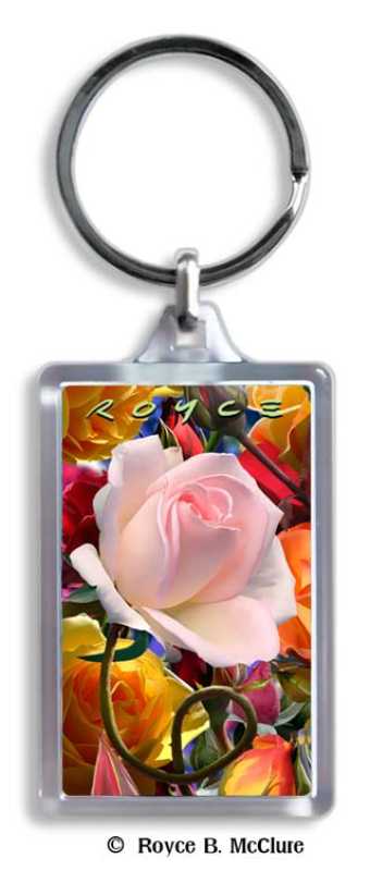 Schlüsselanhänger Rose